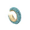 Fashion C Shape Round Cartilage Clip Earrings For Women Fake No Pierced Earrings Crystal Rhinestone Geometric Jewelry Gold