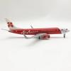1/300 20cm Toy Planes Air Asia Airlines 737 B737 Alloy Metal Airplane Model with Landing Gear Simulation Toy Aircraft Gift