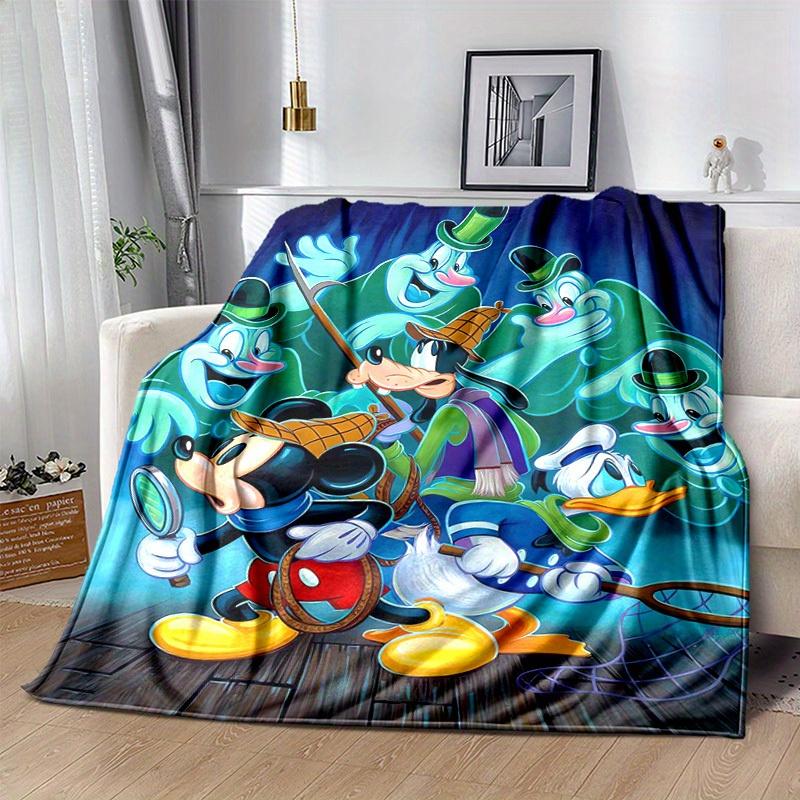 1pc, Mickey and Friends Home Decor Blanket: A Perfect Gift for Your Bedroom, Living Room, or Travel, Soft Flannel Throw Blanket, Ideal for Couches