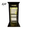 Retro Phone Booth Light Vintage Ambient Lamp, Tall Telephone Night Light, Nostalgic Table Lamp Warm LED for Bedroom Home Office Study Bar Decor