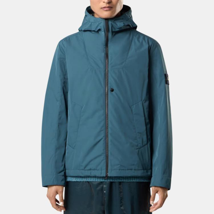STONE ISLAND Giacca con cappuccio e patch logo K2S154100047S0026-V0057