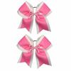 Pink Double-Layer Bow Hair Tie for Children - European and American Style