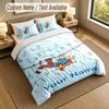 3Pcs Bedding Set Custom Name Text, 1 Sheet 2 Pillowcases Home Bed DecorTintin