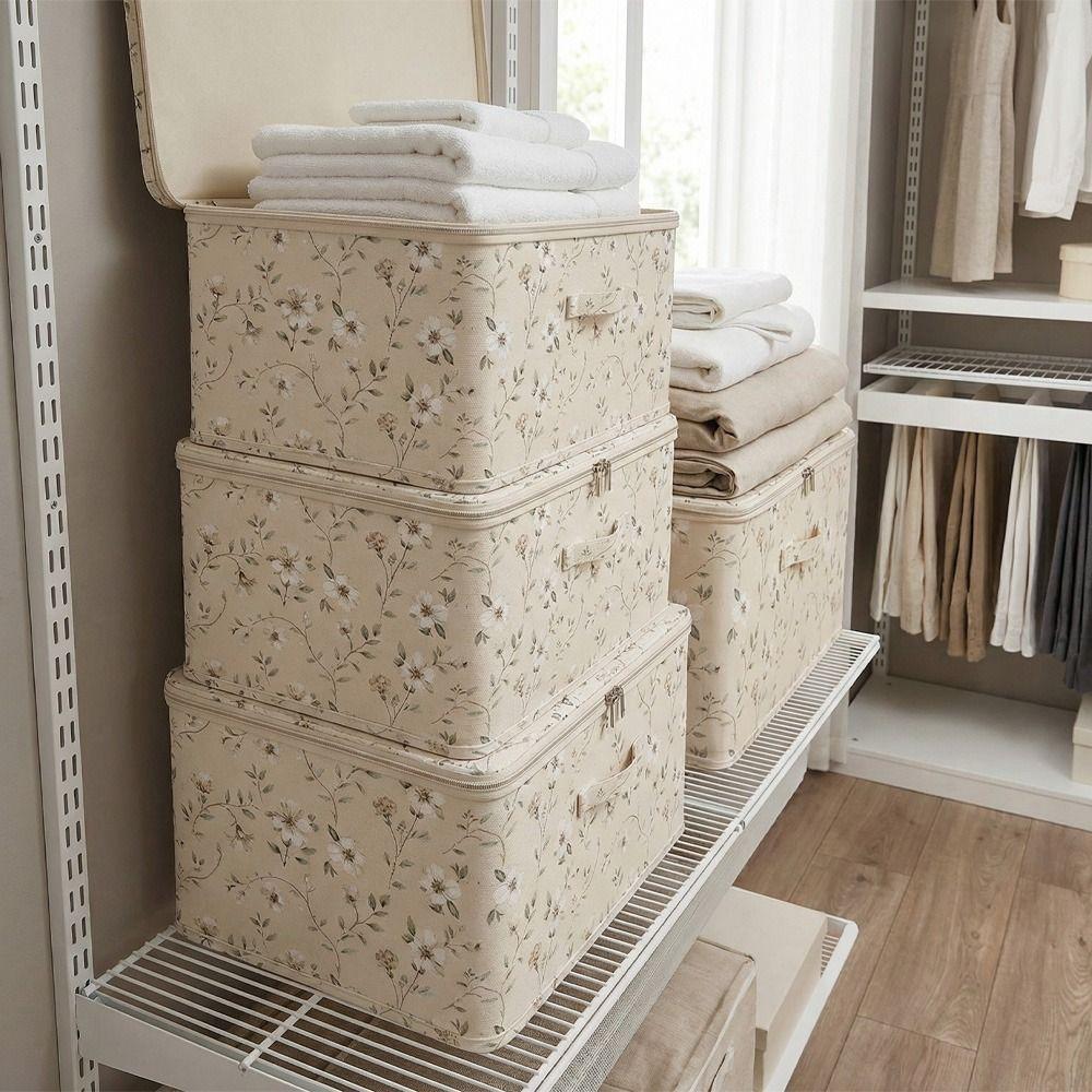 Space Saving Wardrobe Storage Bins Washable Toy Storage Box Sundries Storage Container Bedroom