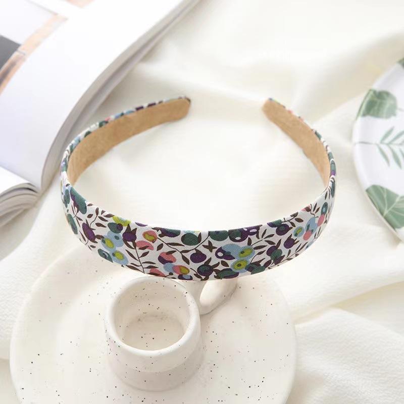 Japan And South Korea Spring Color Fairy Fan Girl Floral Headband Fashion Out Pressure Hair Kasen Hair Accessories Female Hairpin