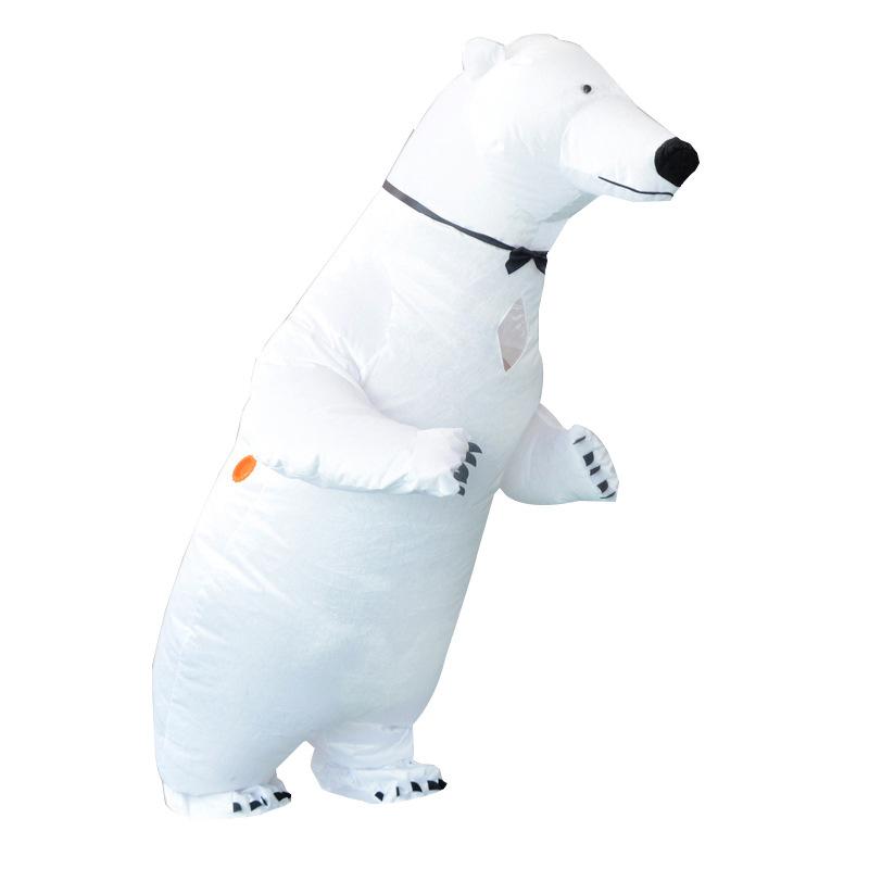 Halloween Cute Polar Bear Inflatable Costume Doll Suit Big White Hapless Bear Walking Performance, Welcome To Inquire About The Picture.