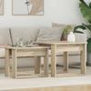 Coffee Table Set 2 Pieces Sonoma Oak 50 X 52 X 42 Cm