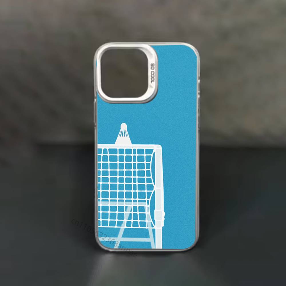 

Sport Badminton Cool Phone Case For iPhone 17,16,15,14,13,12,11,Pro,Max,Plus,Mini,X,XS,XR,8,S,SE Soft Black Case iPhone17pro