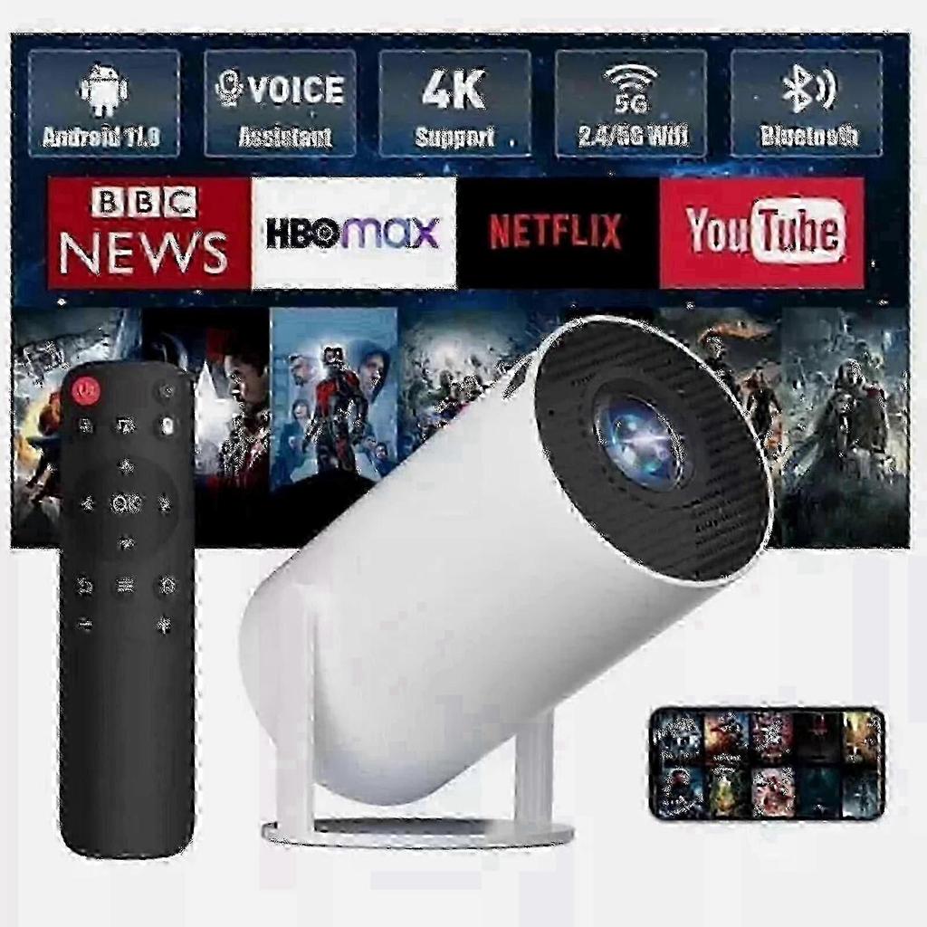 5G 4K Projector Smart HD LED WiFi Bluetooth HDMI USB Android