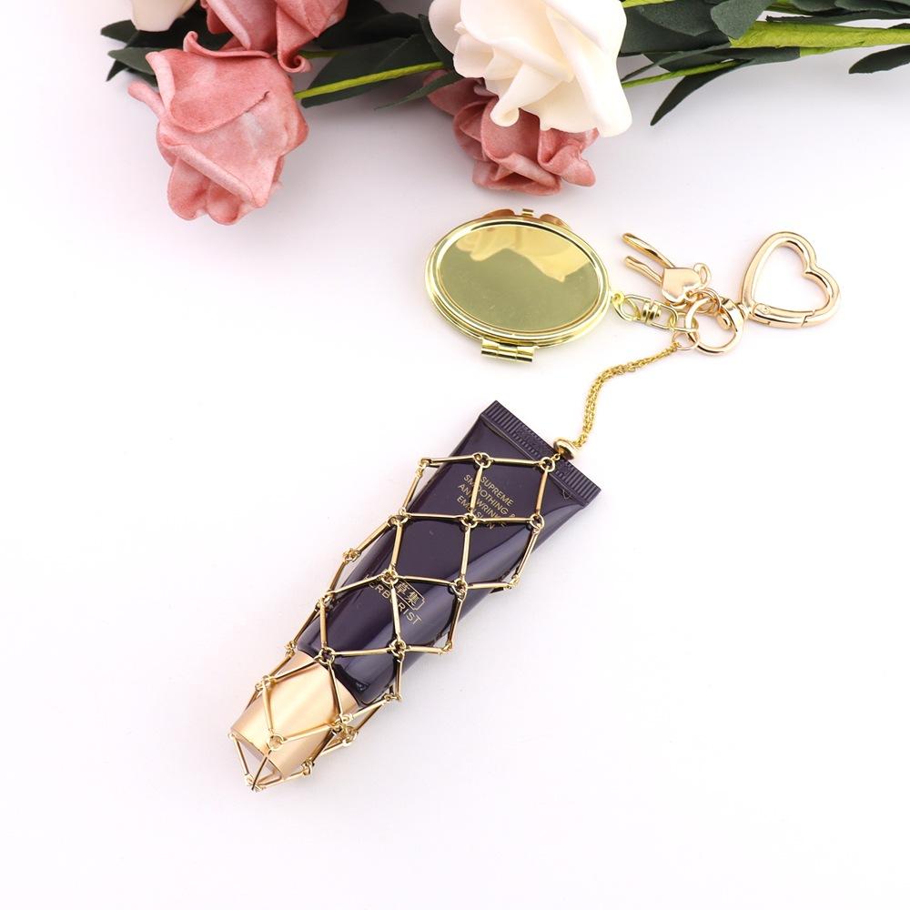 

Bag Pendant Fashionable Original Simple Metal Mesh Pocket Pendant Keychain Bag Lipstick Mesh Pocket K54