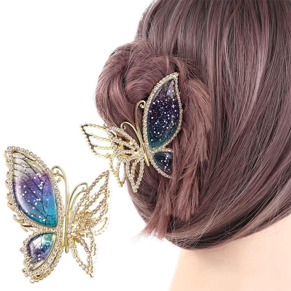 Metal Fashion Jewelry Head Delicate Hairpin Hair Clips Hair Accessories Butterfly Hair Claw