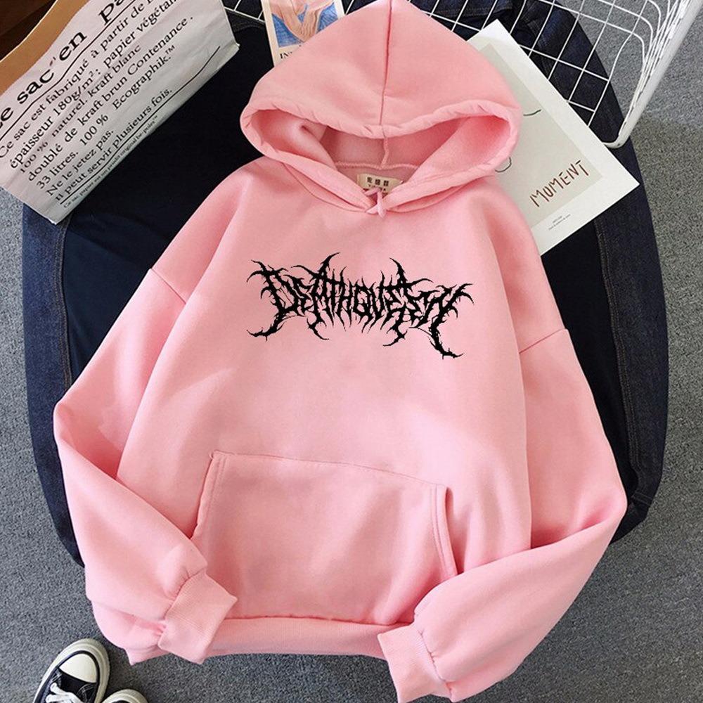 Korean Version Autumn and Winter Loose Letter Hooded Fleece Sweater Women