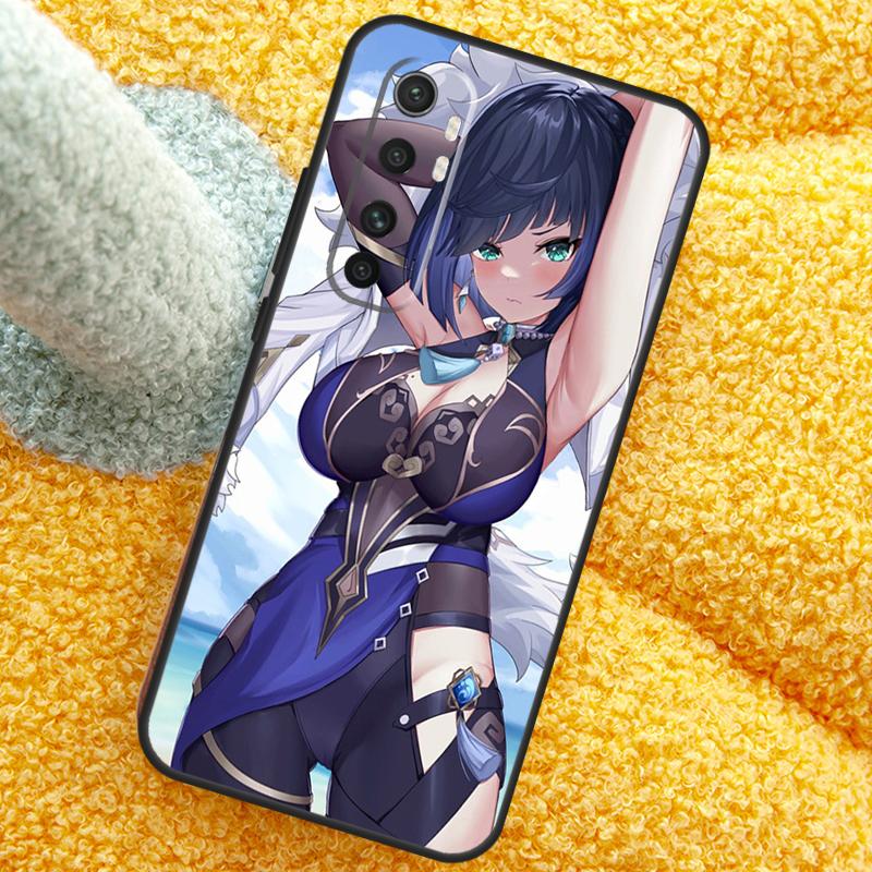 Genshin Impact Yelan Case For Xiaomi 15 14 Ultra 13T 14T 15T 17 Pro Max Cover For POCO X7 F8 Pro X3 X5 X6 F5 F6 F7