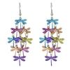 1 Pair Fashion Women Lady Elegant Rhinestone Dragonfly Dangle Ear Stud Earrings