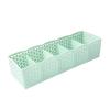 5 Cells Plastic Organizer Storage Box Tie Bra Socks Drawer Cosmetic Divider Housekeeping Container
