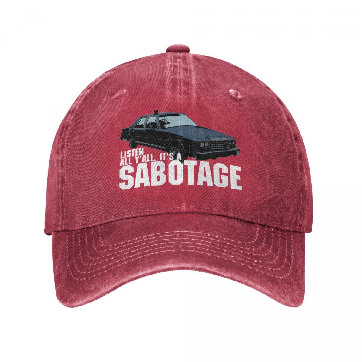 

Sabotage Beastie Boys Car Baseball Cap Accessories for Unisex Women Vintage Snapback Dad Hat Adjustable Fit One Size