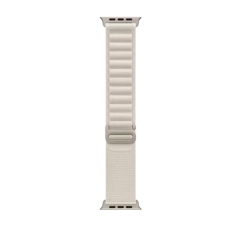 

Suitable for AppleWatch S10 46/42mm Watch Apple Strap Alpine Nylon Loop Sports S87654 Starlight color Suitable for iwatch s1/2/3 42mm