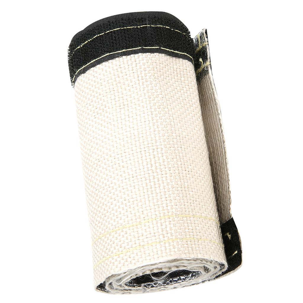 Izolowany Pokrowiec na Wąż Przewodowy Szary Biały Rękaw Osłonowy Termiczny z Alumizowaną Warstwą Zewnętrzną 600x106mm