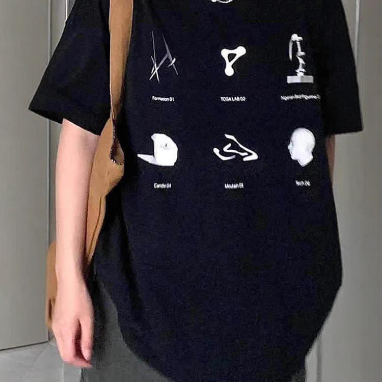 Plus-Size Women's Retro American Short-Sleeve Loose T-Shirt