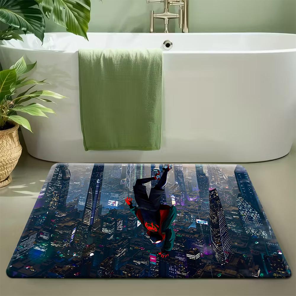 1pc Marvel Spider for Man Doormat for Entryway/Living Room/Bedroom, Superhero Themed Floor Mat, Ideal Gift for Marvel Fans, Ho