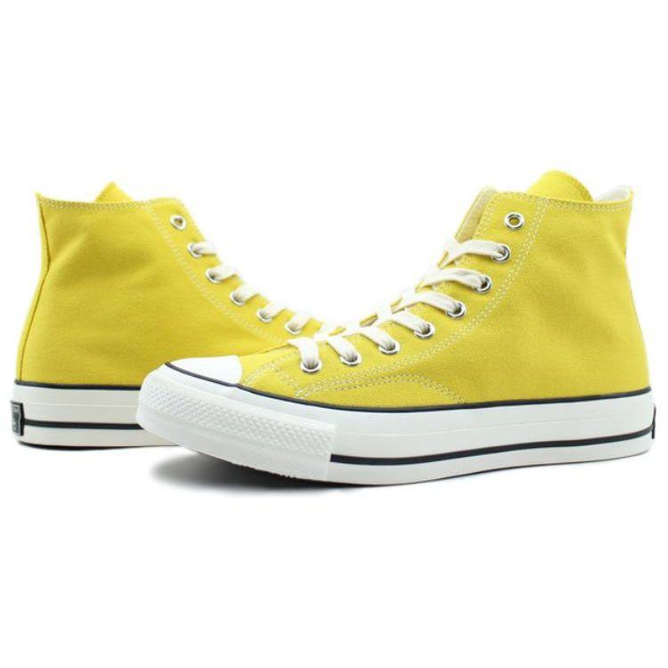 Converse Chuck 70 Comfortable Durable Lightweight High-Top Canvas Shoes Unisex Sneakers Yellow 1CL573