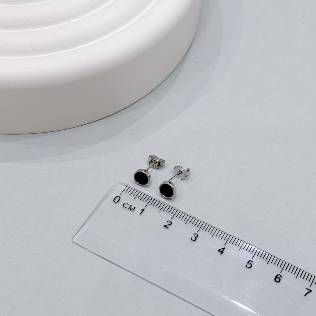 Silberohrringe mit natürlichem Onyx (2153283)