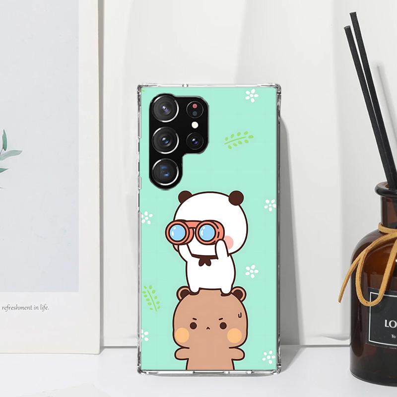 Cute Peach Goma Cat Phone Case For Samsung Galaxy S26 S25 Edge S24 FE S23 S22 Ultra S21 Plus S20 + Art Fundas Back Cover Galaxy