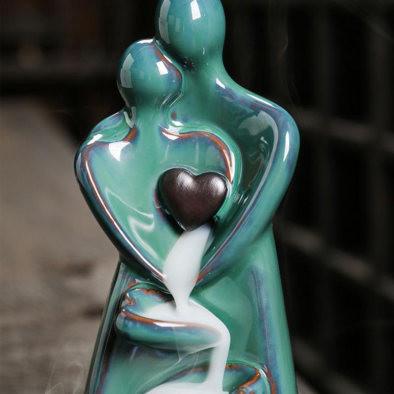 

Lover Couple Ceramic Sandalwood Backflow Incense Burner Home Decor Waterfall Incense Burner Valentine s Day Gift China Mainland