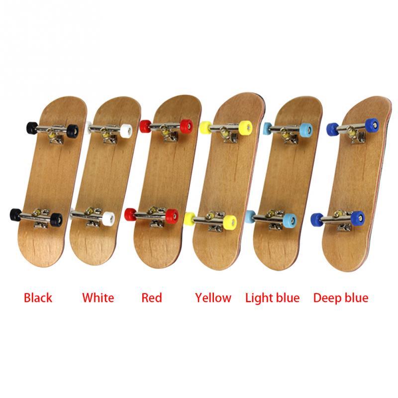 Premium Complete Wooden Fingerboard Finger Skate Board With Grit Box And Foam Tape