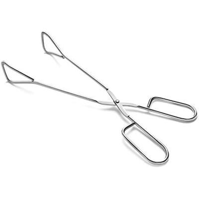1pcs Barbecue Food Tongs, Heavy Duty Stainless Steel Kitchen Tongs For Cooking, Barbecue, Service Scissors Tongs- Buffet Tongs 11 Inches