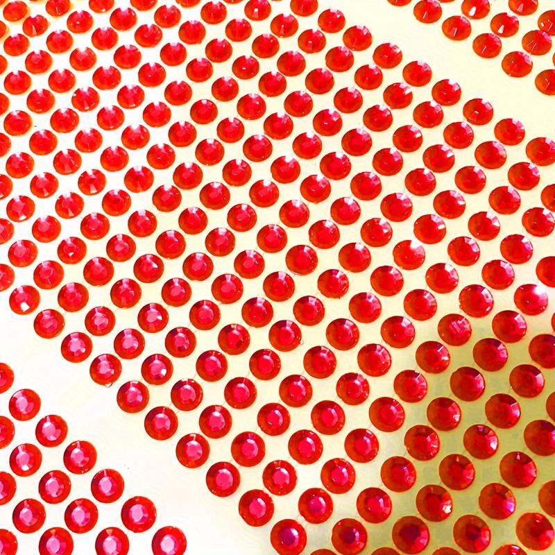Set of 900pcs 4mm Acrylic Diamond Stickers, Semi-Circular Geometric Self-Adhesive for Handmade Photo Albums, Nail Art & Eye Makeup Decoration
