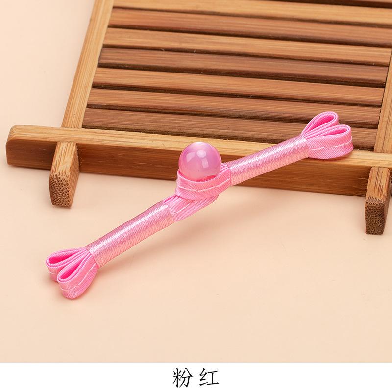 5 Pair Cheongsam Buckle Button Retro Dovetail Winding One-word Buckle Tang Clothing Hanfu Hand-woven Button Accessories