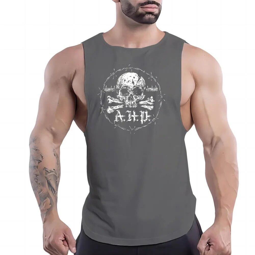 Men'S Four Seasons Casual Sleeveless Multi-Color Vest Casual Cartoon Quick Drying Men'S Simple Breathable Multi-Color Shirt