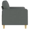 Vidaxl Sofa 2-Osobowa, Ciemnoszara, 120 Cm, Tapicerowana Tkaniną
