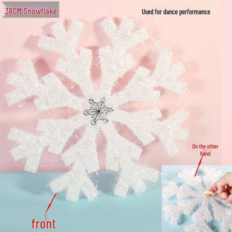 3D Foam Snowflake Dance Props & Christmas Hanging Ornaments