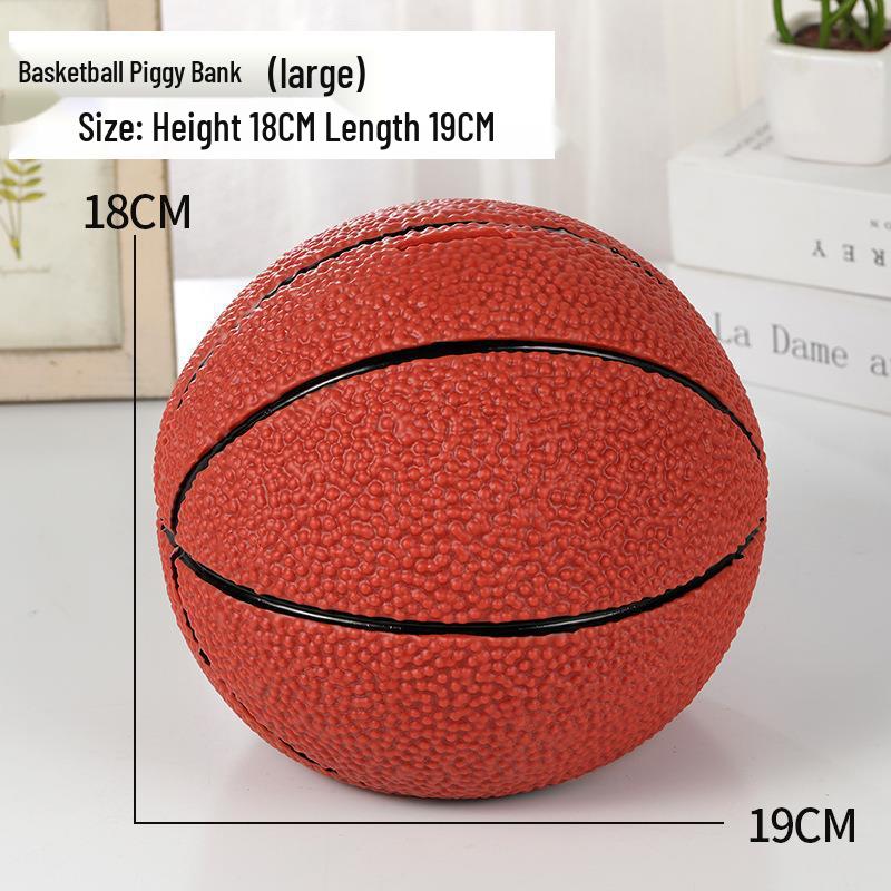 Creative Football and Basketball Silicone Piggy Bank - Anti-Drop Money Box for Kids, Students, and Home Decoration