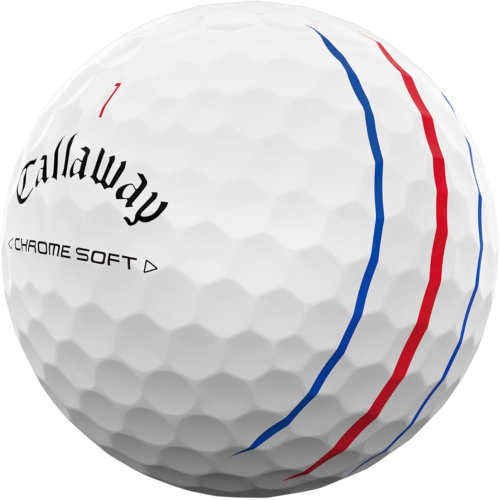 Callaway Chrome Soft Triple Track Golf Balls 12 Count 3-Piece Structure White