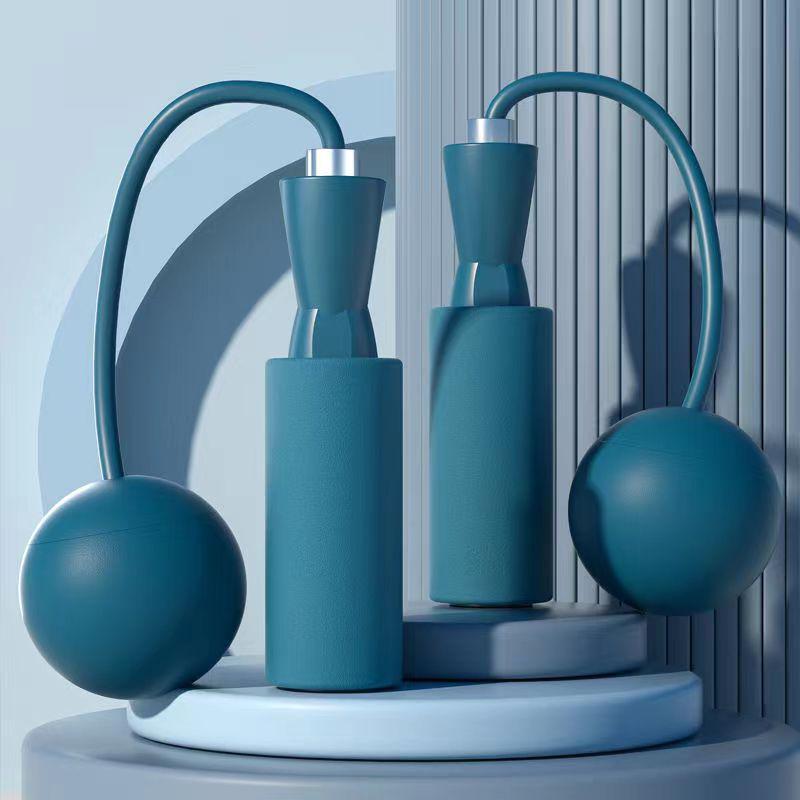 Weighted Cordless Jump Rope with Double Bearings for Indoor Training