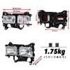 Kanoan NEW Canter for Mitsubishi Fuso Canter Passenger Right Side Left Side Left and Right H1 Aftermarket Parts Headlights, Square, 4-Light Set,