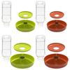 Multi Tiered Automatic Reptiles Water Dispenser Multifunctional Design Transparent Tanks Quiet Pump for Small Turtles