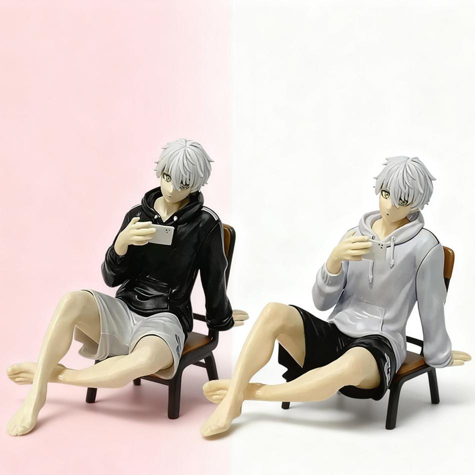 9cm Anime Seishiro Nagi Figures Sitting posture worth collecting exquisite models statues desktop decorations child Gifts