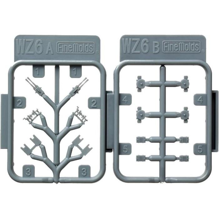 Fine Molds 1/350 Nano Dread Series Type 96 25mm Twin Machine Gun Plastic Model Parts WZ6 Mold Color Small