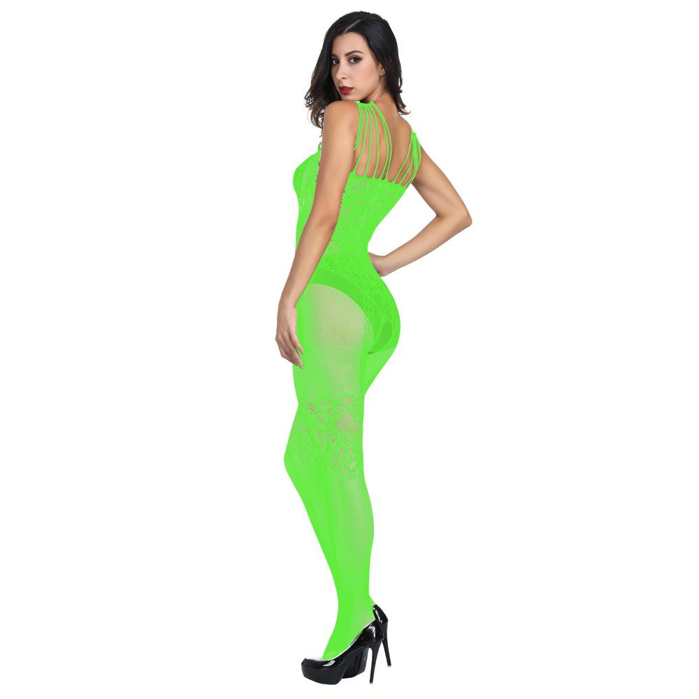 Sex Lingerie, Jacquard Sexy, Hollow Onesie Open Crotch
