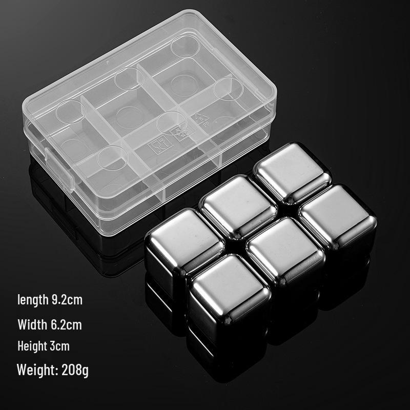 Stainless Steel Food Grade Quick-Freeze Ice Cubes for Whiskey and Wine