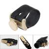 Single Screw Adjustment PU Leather Saxophone Fastener Clip Sax Ligature Fastener for Tenors/Altos/Saxophone Mouthpiece