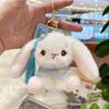 Vintage Rabbit Plush Pendant - Cute Bag Charm & Keychain for Girls