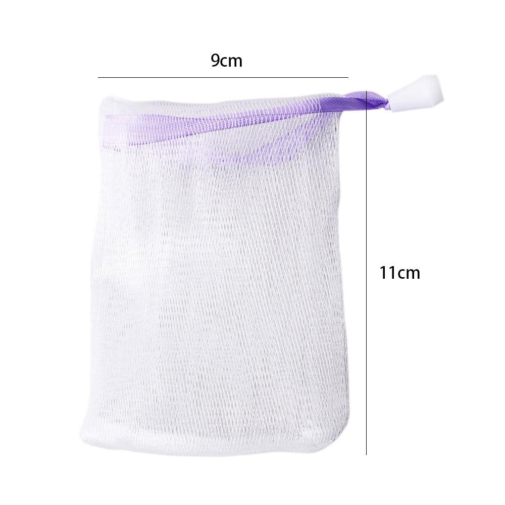 Foam Bubble Drawstring Bag Bath Soap Saver Bag Net Soap Pouch Face Cleansing Tool Foaming Mesh Bag