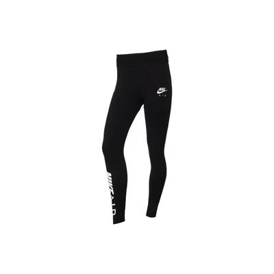 Jednolity Kolor Nadruk z Logo Legginsy Treningowe do Biegania Damskie Czarne AR3504-010