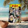 Custom Name Ultra-Soft Beach Towel with My Hero Academia Theme,Ideal for Pool - Camping, Diving - Perfect Travel Essential, Vibrant Beach Towel.
