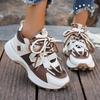 2026 Spring/Autumn Women's Fashion Academy Style Dad Shoes - Thick, Breathable & Soft Sole Casual Running Sneakers.